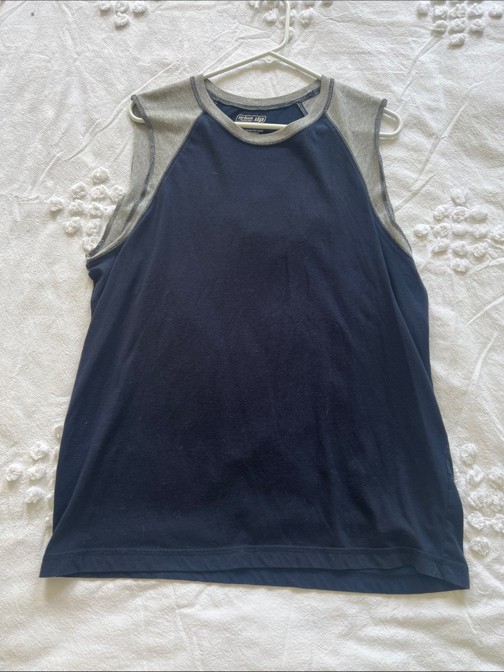 urban pipeline Men’s Navy and Gray Sleeveless Tank Top